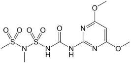 Structuurformule van amidosulfuron