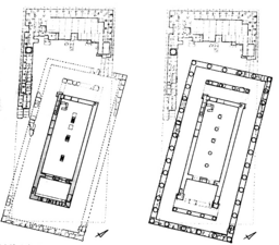 Plan of 2 phases of archaic temple of Marasà 7th-6th c. BC