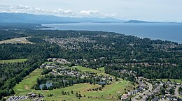 Aerial view of Qualicum Beach