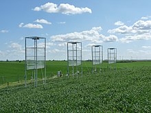 ZALF experimental site at Dedelow with gas measurement chambers