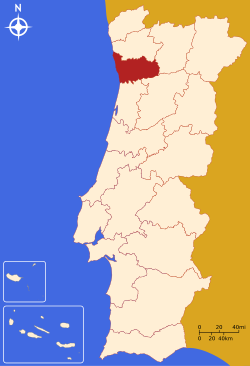 Location of Destrict o Porto