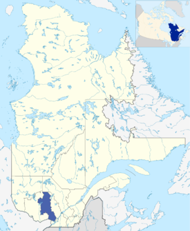 Lage der Region Laurentides in Québec