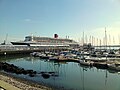 RMS Queen Mary 2 ontzia Southamptongo portuan