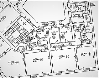 Registration floor plan of a condo (detail)