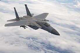 F-15C Eagle 44-й истребительной эскадрильи ВВС США над Тихим океаном