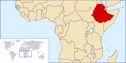 Location of Ethiopia