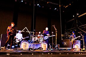 The Smashing Pumpkins performing in 2019