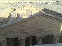 Elevated view of the temple (September 2014)