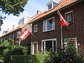 Leidse vlag wappert tijdens 3 oktoberfeest (2013)