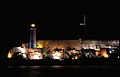 Castillo del Morro en la noche.