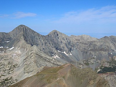 Blanca Peak is the highest summit of the Sangre de Cristo Mountains of Colorado.