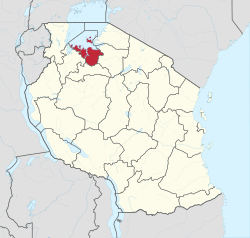 Location in Tanzania