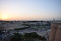 The view as seen from the top of the castle's northwest tower.