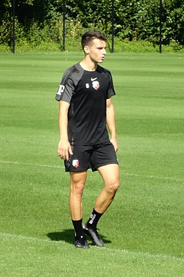 Douvikas tijdens een training van FC Utrecht (2022)