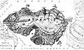 Atlantidanın xəyali xəritəsi, "The procataclysm Communication of the Two Worlds via Atlantis", Patroclus Kampanakis, İstanbul, 1891.