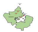 Map of Sandakan District, Sabah 沙巴州山打根县地图