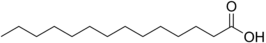 Structuurformule van myristinezuur