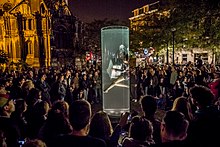 Spectacle pendant l'édition 2015 de Nuit blanche à Bruxelles. Photo par Jorg Muller Noustube © Eric Danhier