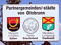 Ottobrunn, Tyskland Partnerschaftsschild.