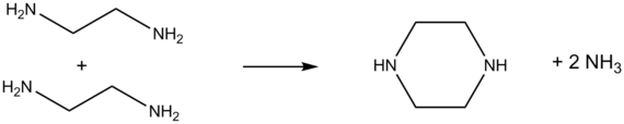 Synthese van piperazine