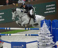 Kevin Staut et Silvana de Hus lors du Grand Prix Coupe du Monde de Genève (décembre 2011).