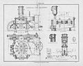 Presse à briquettes Couffinhal, vers 1900.