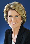 Julie Bishop was the female Minister for Foreign Affairs of Australia.