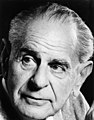 Karl Popper circa 1980 geboren op 28 juli 1902