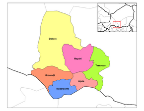 Poziția localității Departamentul Tessaoua