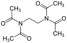 Structuurformule van tetra-acetylethyleendiamine