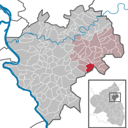 Läget för Berndroth i Rhein-Lahn-Kreis