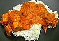 Image 20Chicken tikka masala, served atop rice. An Anglo-Indian meal, it is among the UK's most popular dishes. (from Culture of the United Kingdom)