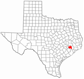 Location of Houston, Texas