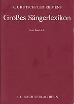 Thumbnail for Großes Sängerlexikon