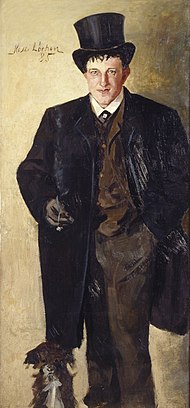 Kalle Løchen, zelfportret, 1885.