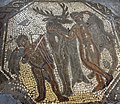 Mosaïque trouvée à Ratae Corieltauvorum représentant Cupidon, le cerf domestiqué ainsi que Cyparisse.