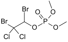 Structuurformule van naled