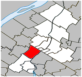 Lage in der MRC La Vallée-du-Richelieu