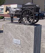 One of the many sculptures in Noordwijk.