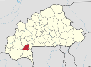 Location in Burkina Faso