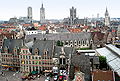 Vue de Gand depuis le château des comtes.