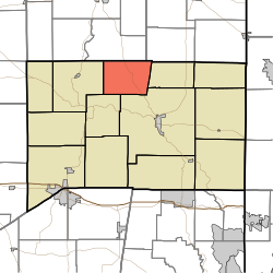 Location of Blooming Grove Township in Franklin County