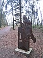 Eisenskulptur am Aufstieg zum Aussichtsturm Mordkuhlenberg