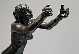 L'Implorante, 1899, musée C. Claudel, détail de la moitié haute.