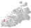 Ulstein markert med rødt på fylkeskartet