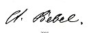 Firma di August Bebel