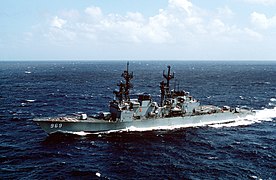 USS Peterson on 1 January 1990