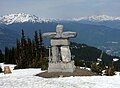 "Ilanaaq", the mascot logo of the 2010 Winter Olympics, located on Whistler Mountain