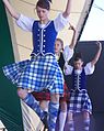 Image 11Highland dancing in traditional Gaelic dress with its tartan pattern (from Culture of the United Kingdom)