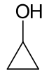 Strukturformel von Cyclopropanol